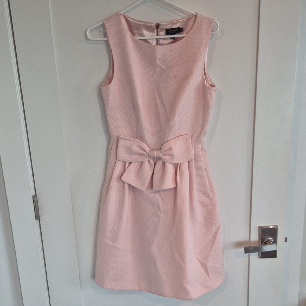 Ted Baker Pink Bow Mini Dress